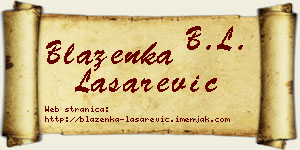 Blaženka Lašarević vizit kartica